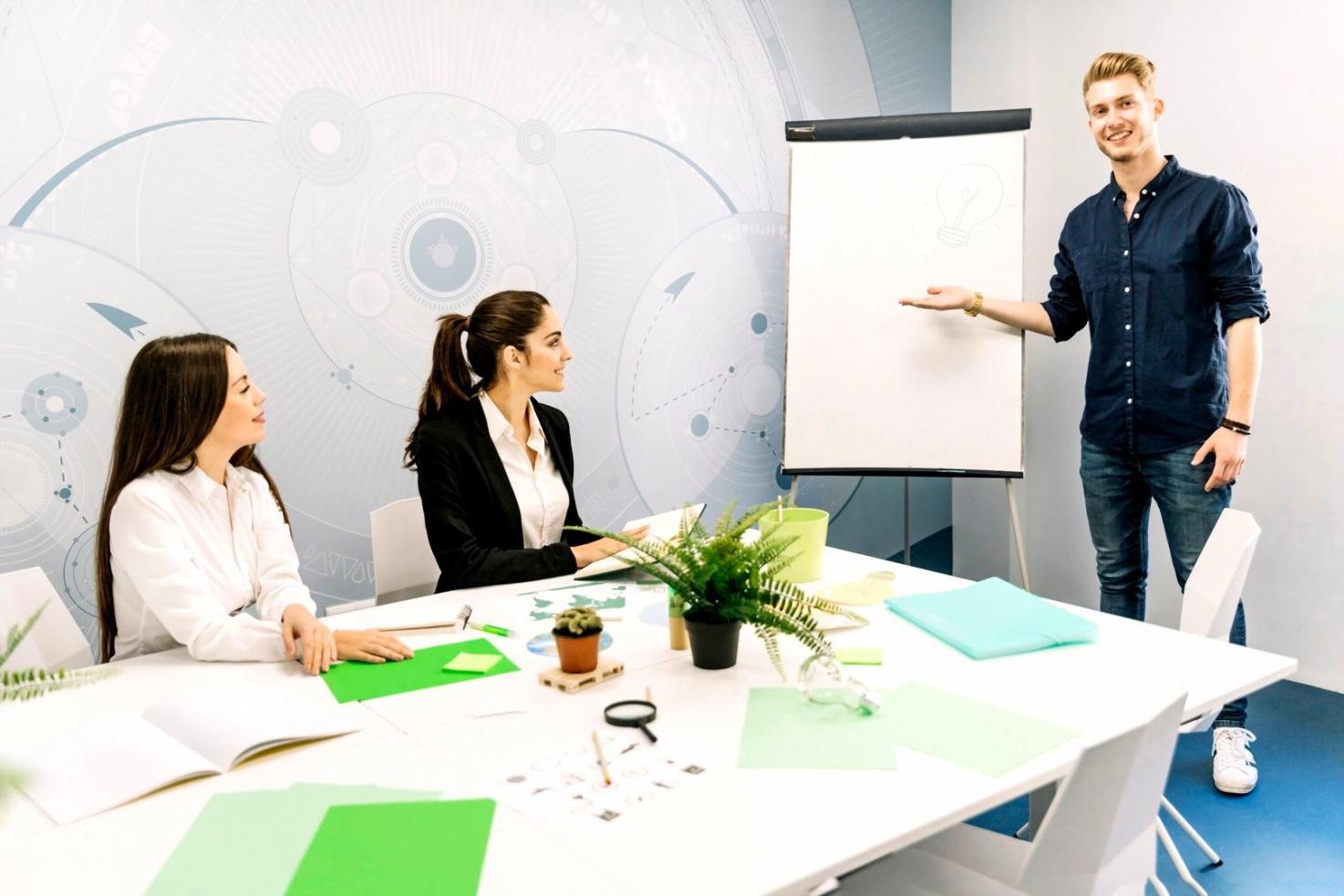 Professional financial consultation setting with documents and calculator